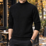 Florian Mock Neck Sweater - Black
