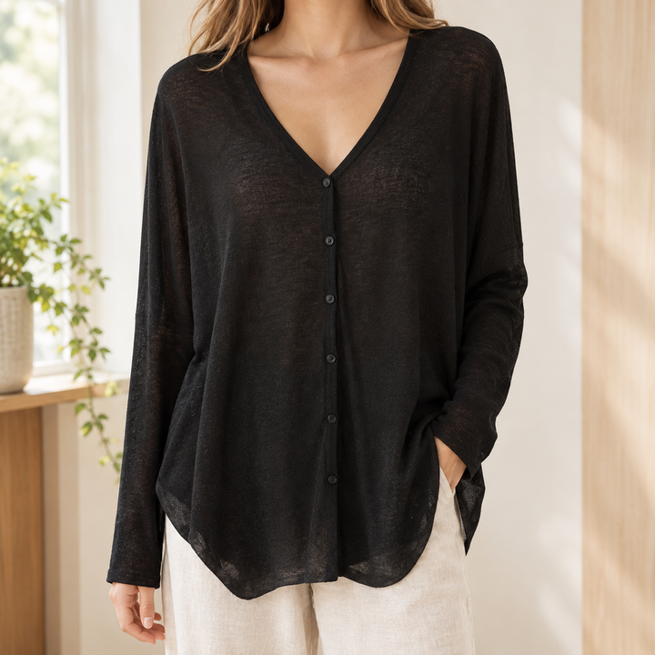 Francesca-Faye Draped Cardigan