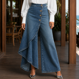 Clara-Claire Wrap Pants - Light Blue
