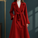 Giulia-Jane Wool Coat - Brick Red