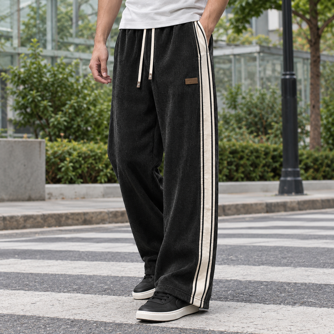 Mason Wide-Leg Pants - Black