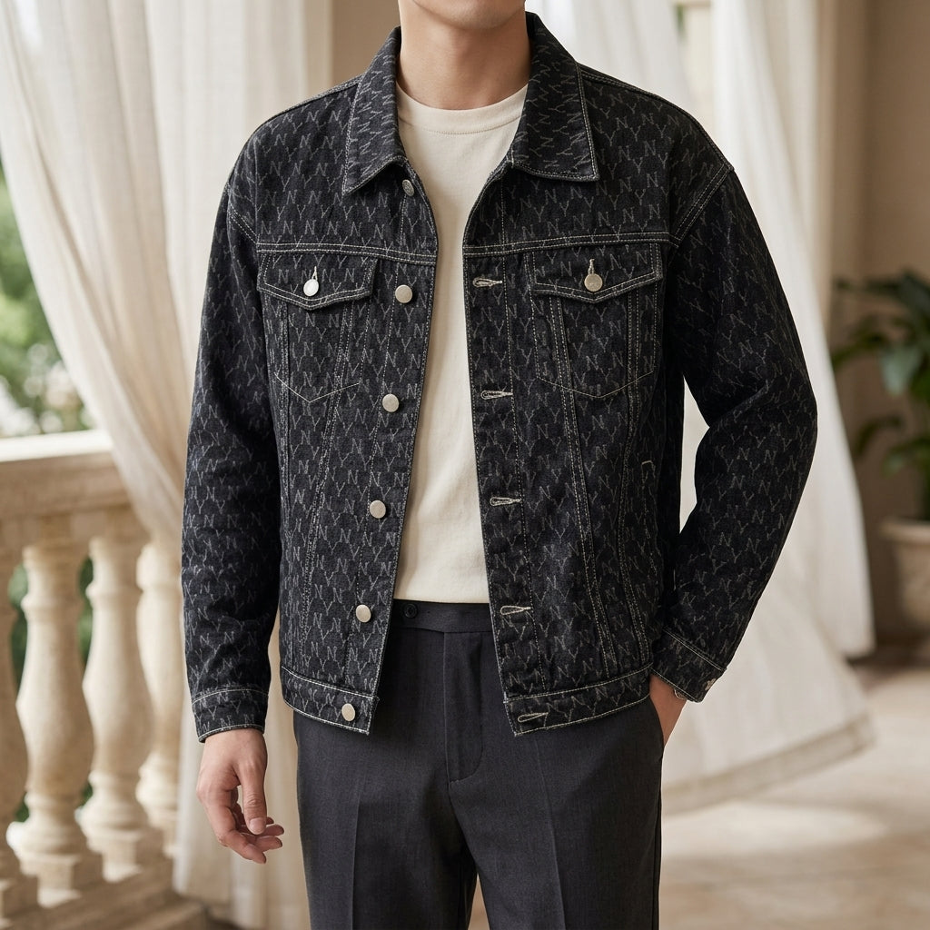 Sterling Relaxed Denim Jacket - Black