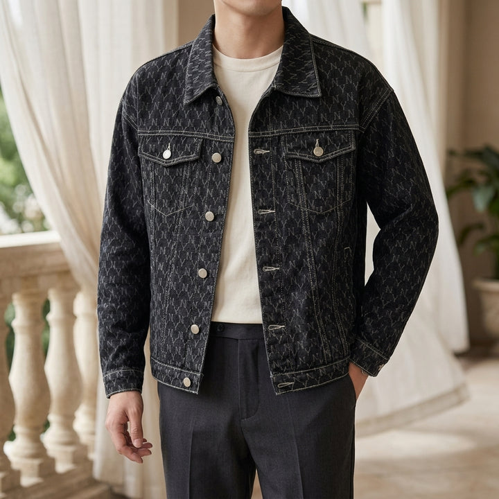 Sterling Relaxed Denim Jacket - Black