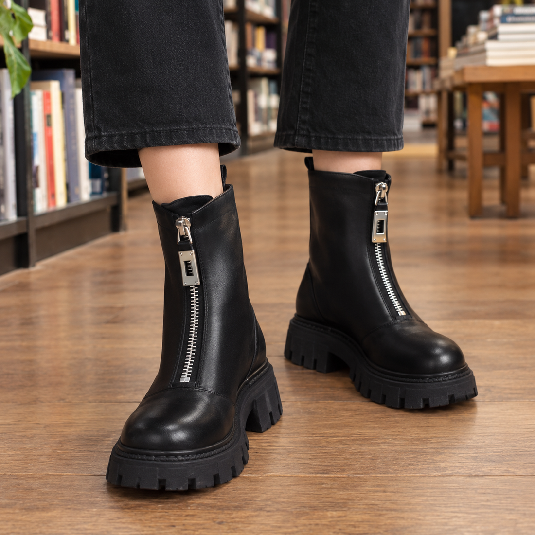 Pallavicini Zip Ankle Boots - Black