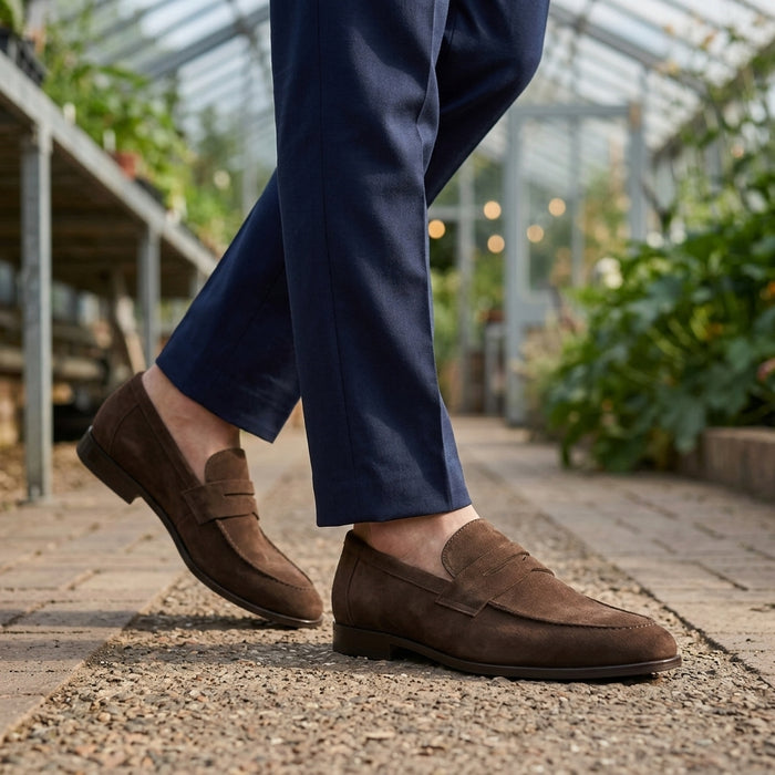 Dario Suede Penny Loafers