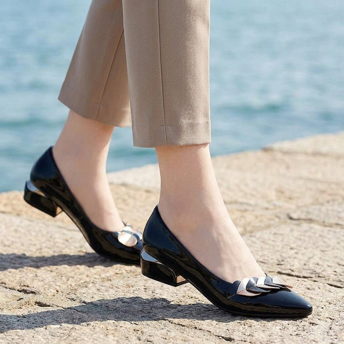 Sienna Pointed Block Heels