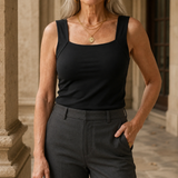 Tallulah-Jade Built-In Tank - Black