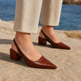 Bellora Orthopedic Pumps - Brown