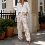 Evangeline-Skye Flowing Set - Khaki