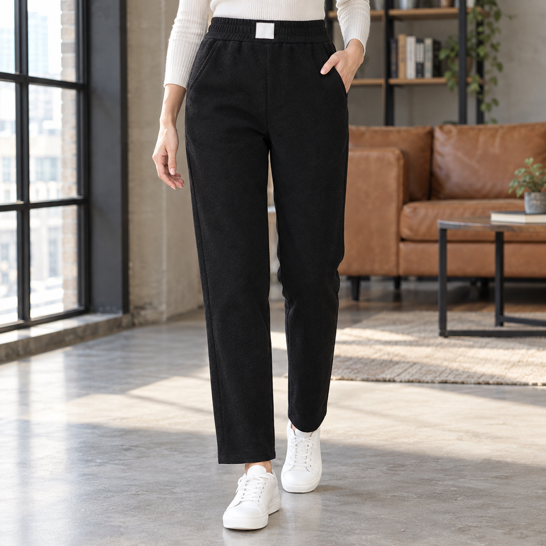 Kara-Lane Straight Leg Pants - Black