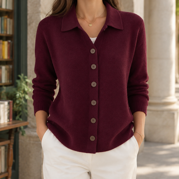 April-Belle Collared Cardigan