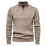 Leeroy Half-Zip Sweater - Beige