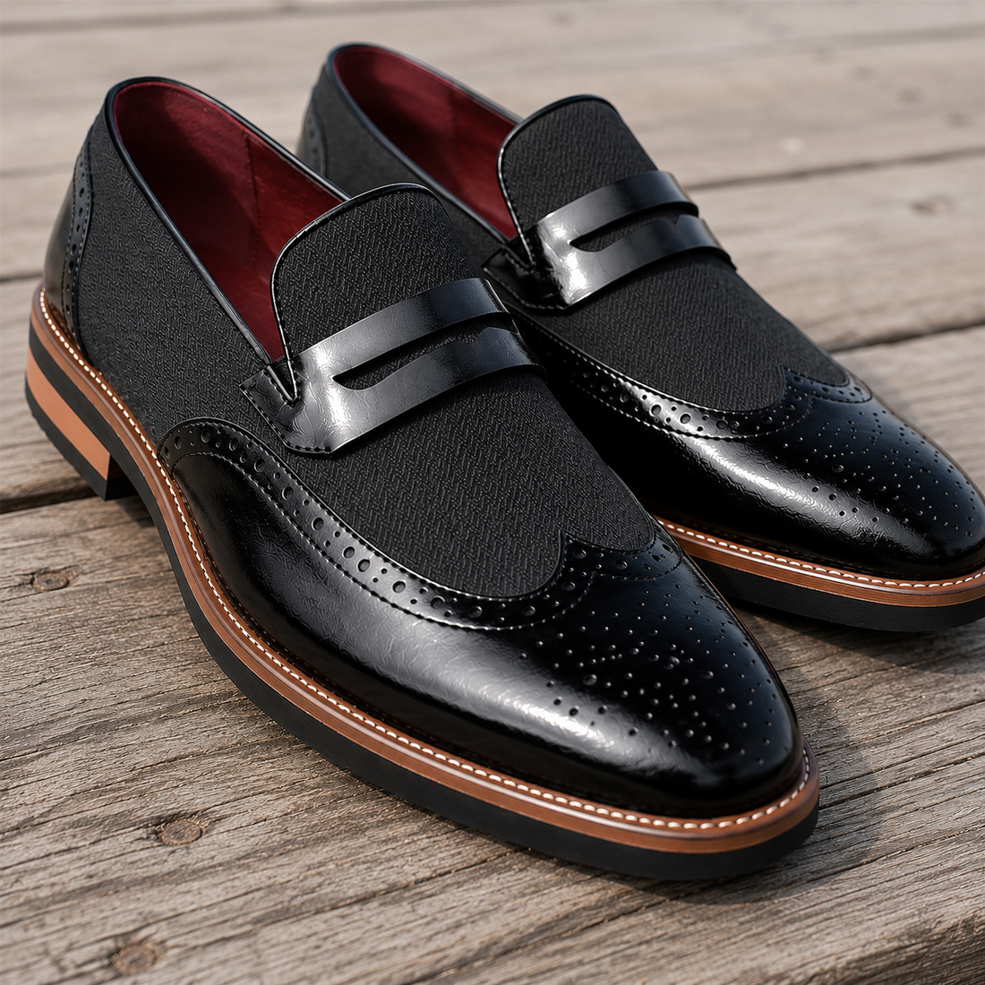 Parma Leather Loafers - Black