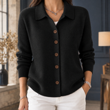 Berenice-Marie Wool Cardigan - Black