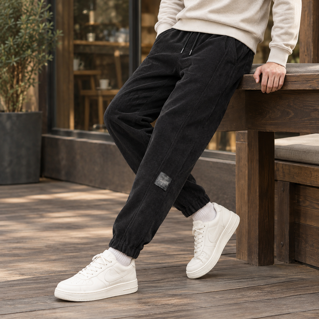 Oliver Relaxed Joggers - Black