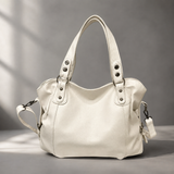 Marconi Rivet Hobo Bag - Beige