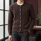 Austin Textured Cardigan - Brown