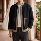 Knox Contrast Jacket - Black