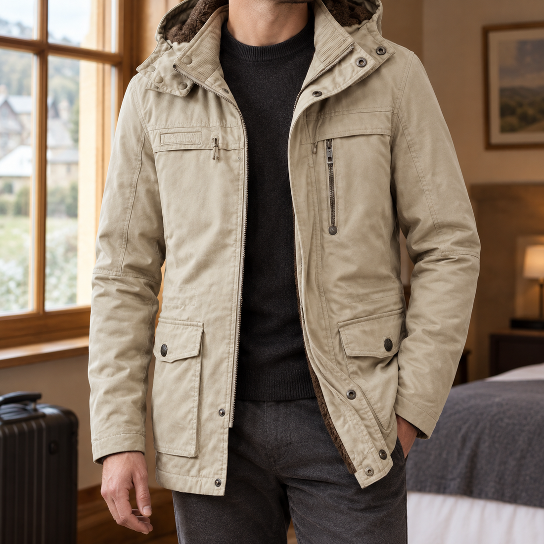Oliver Utility Jacket - Khaki