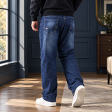 Wyatt Relaxed Jeans - Large Size Denim Blue