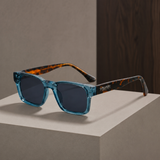 Alaric Square Sunglasses - Blue Tortoiseshell
