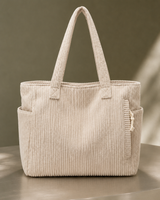 Campana Ribbed Tote - Beige