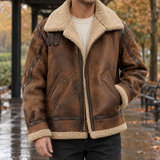 Hadrian Aviator Jacket - Brown