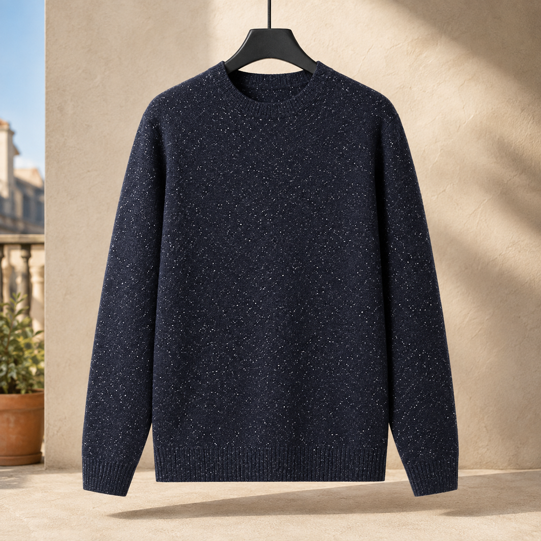 Donatien Speckled Sweater - Blue
