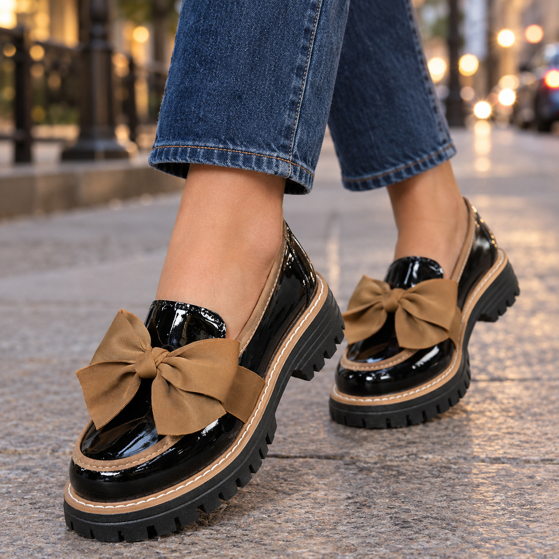 Bembo-Vico Bow Loafers - As Pictured