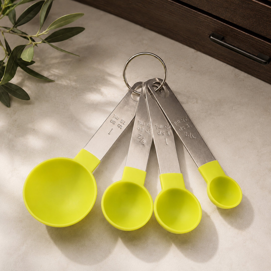 Yannick Stainless Measuring Spoons - Lime Green