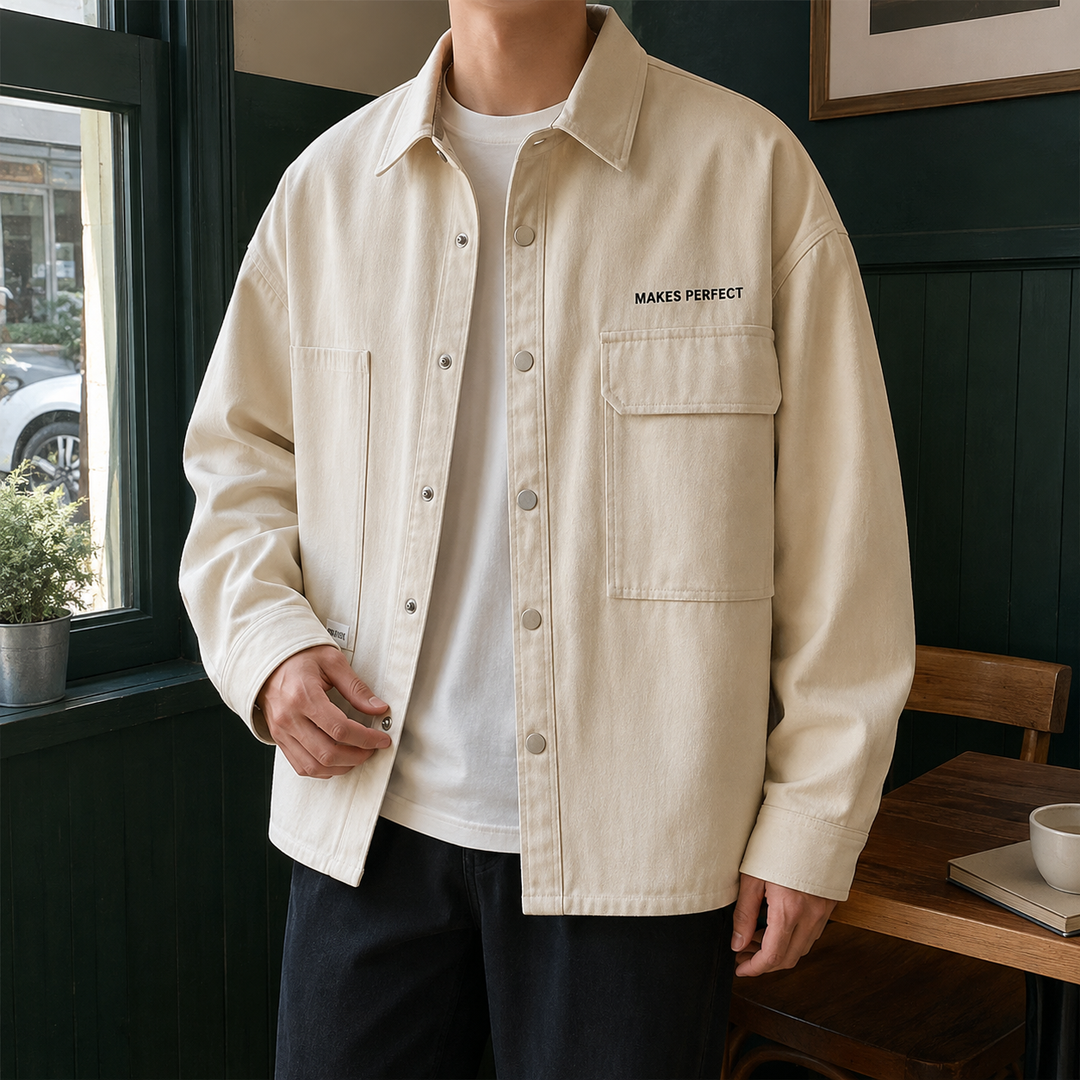 Alistair Utility Jacket - Apricot