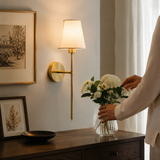 Cairn Fabric Shade Lamp - Styled Room Scene