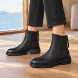 Grosseto-Lucca Leather Ankle Boots - Black