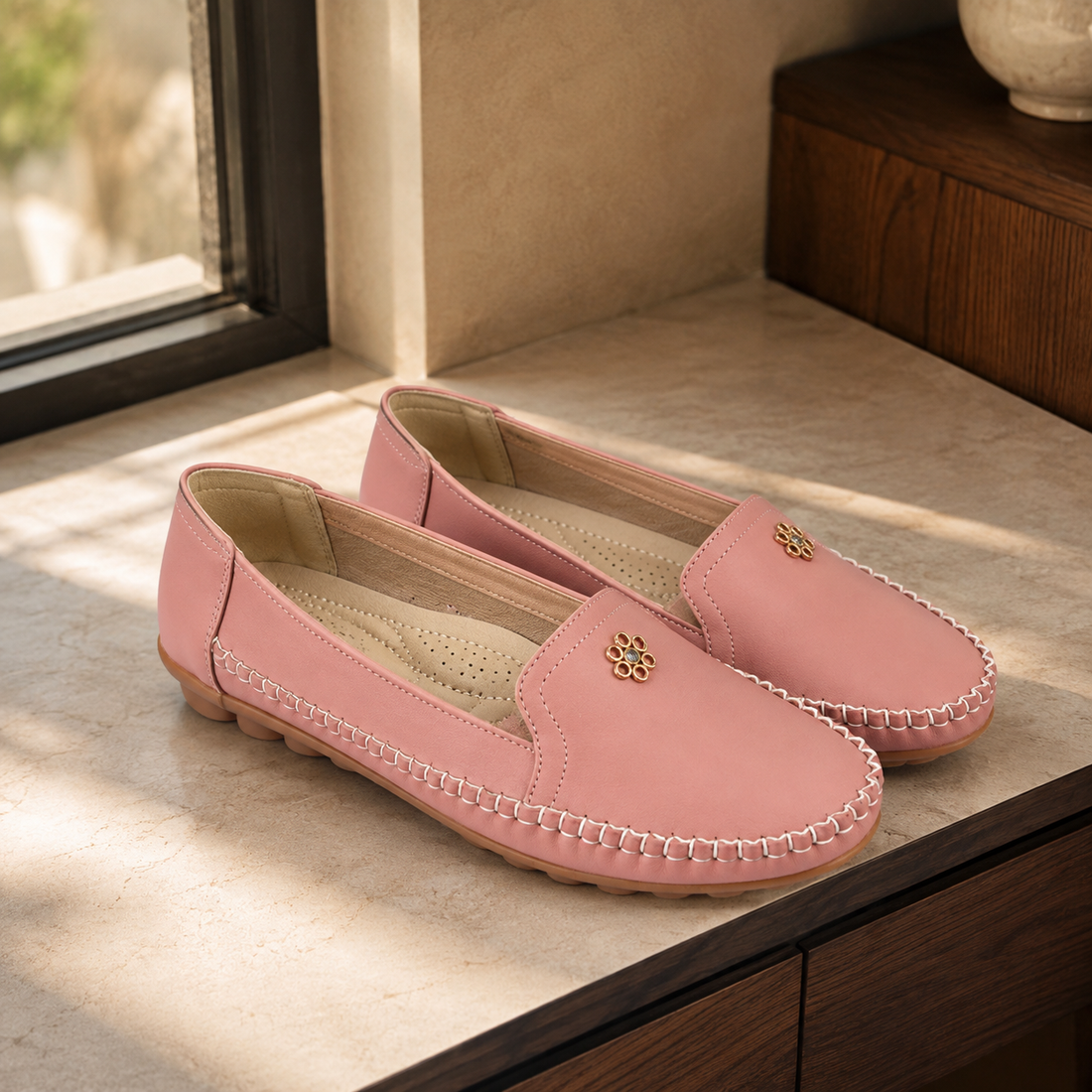 Ravello Orthopedic Loafers - Pink