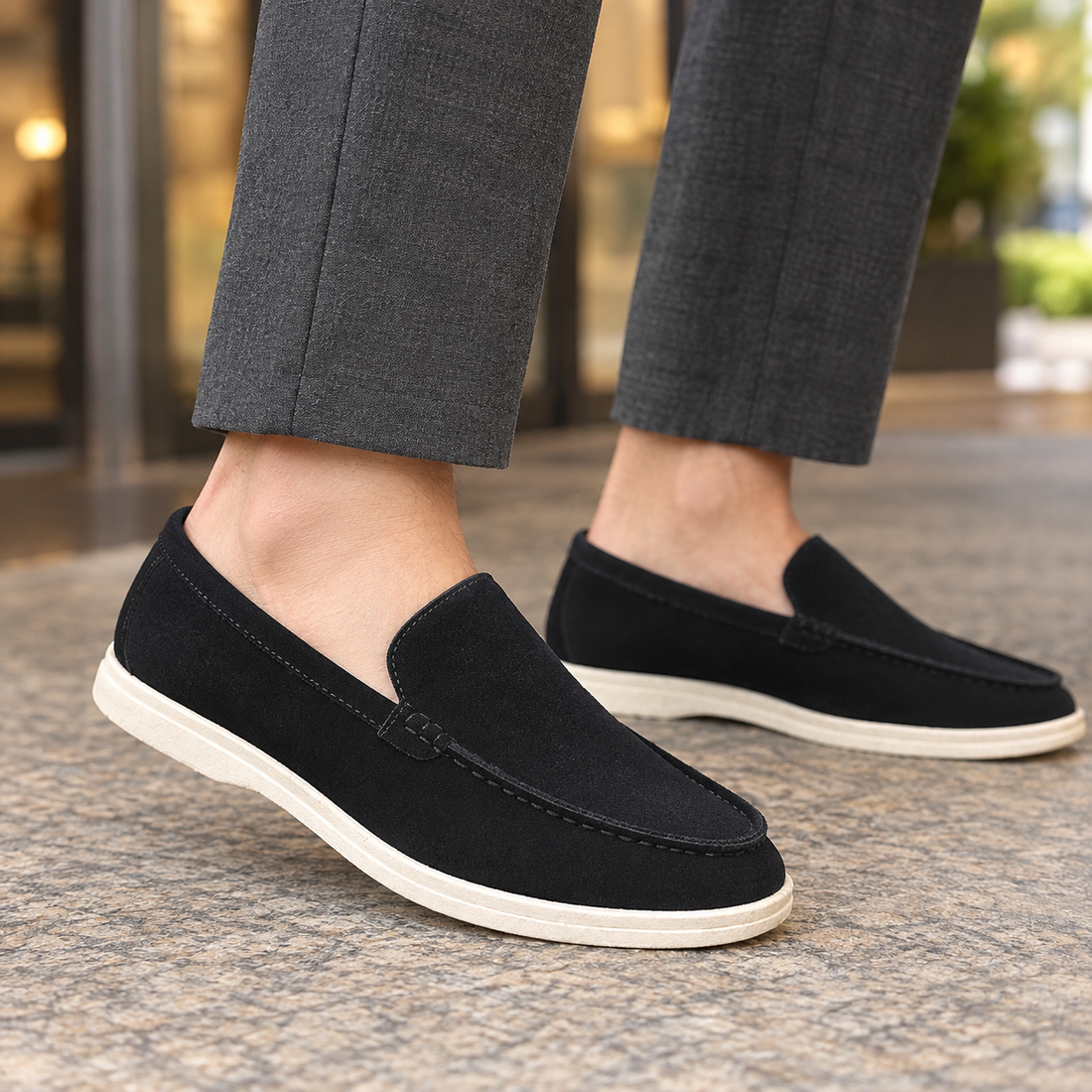 Bassano Slip-On Loafers - Black