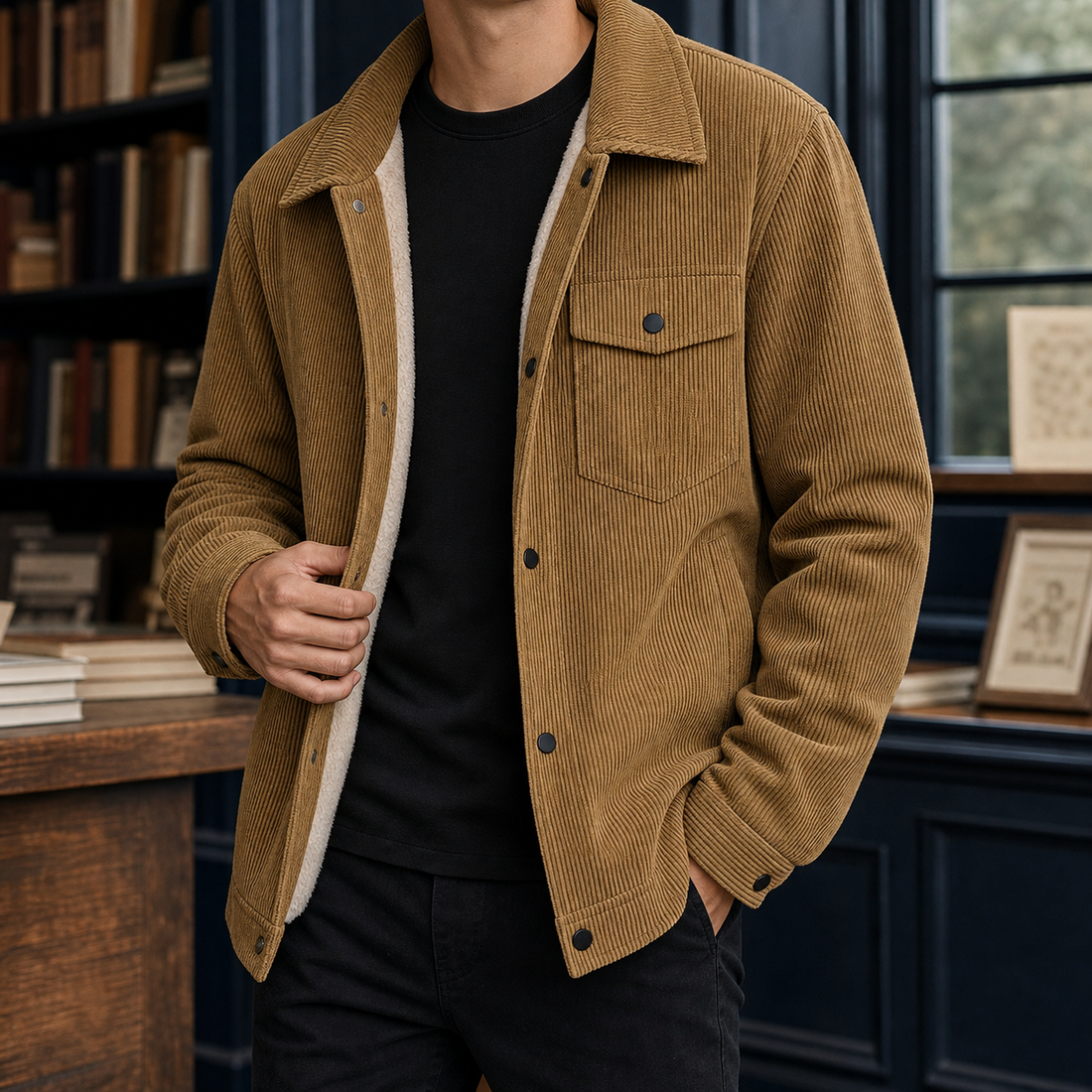 Mason Corduroy Jacket - Brown