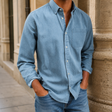 Dorian Chambray Shirt - Light Blue