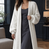 Isla-Grace Longline Cardigan - White