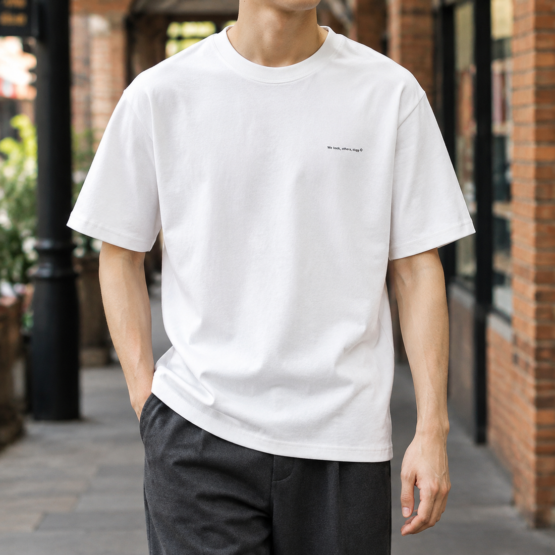 Audric Relaxed T-Shirt - White (plain)