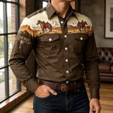 Cornelius Western Shirt - Brown