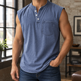 Romano Henley Shirt - Navy Blue