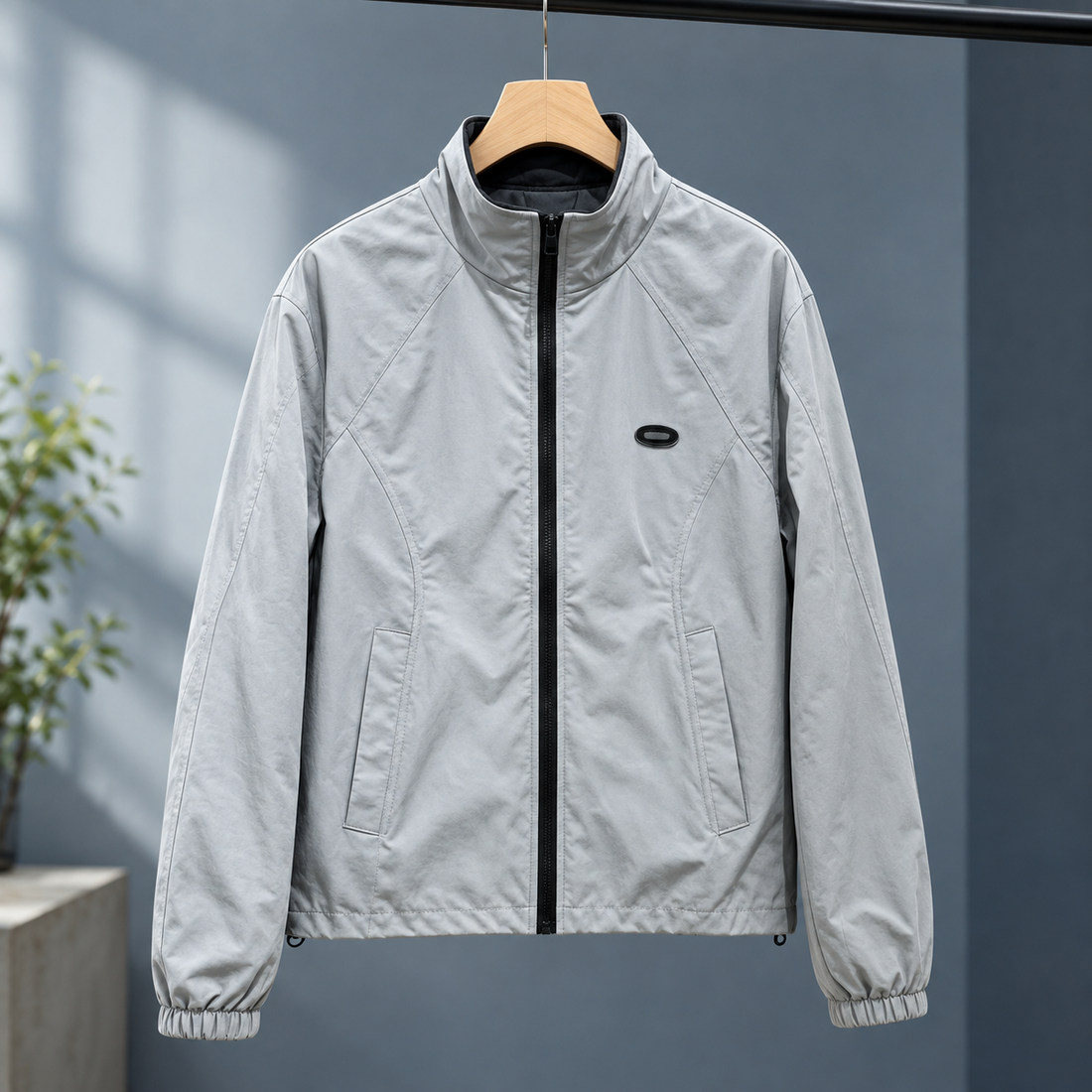 Lavinia-Sage Panelled Jacket - Gray