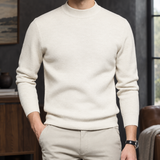 Caleb Mock Neck Sweater - Cream