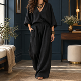 Lucia-Grace Wide Leg Set - Black