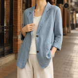 Giselle-Louise Tailored Blazer - Blue