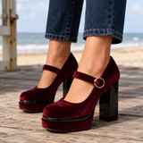 Gori Mary Jane Heels - Red