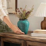 Oakley Verdigris Vase - Styled Room Scene