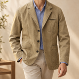 Dario Cotton Blazer - Khaki