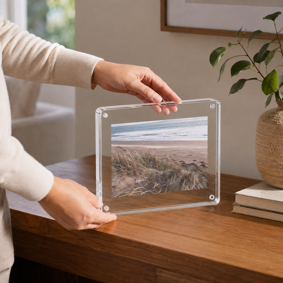 Knox Clear Magnetic Frame - Styled Room Scene