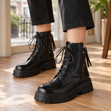 Caprera-Arezzo Lace-Up Boots - Black